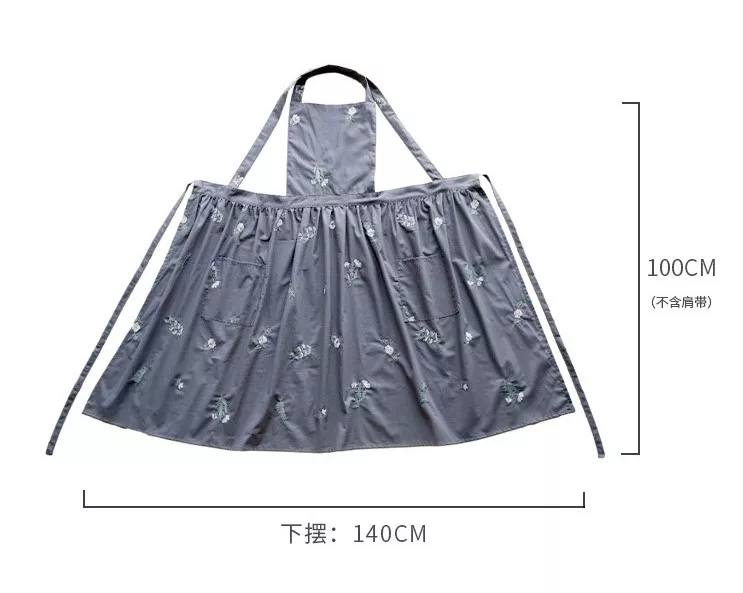 【精工針織】刺繡防潑水圍裙 防水圍裙 廚房圍裙 工作圍裙 日式圍裙 烘焙圍裙