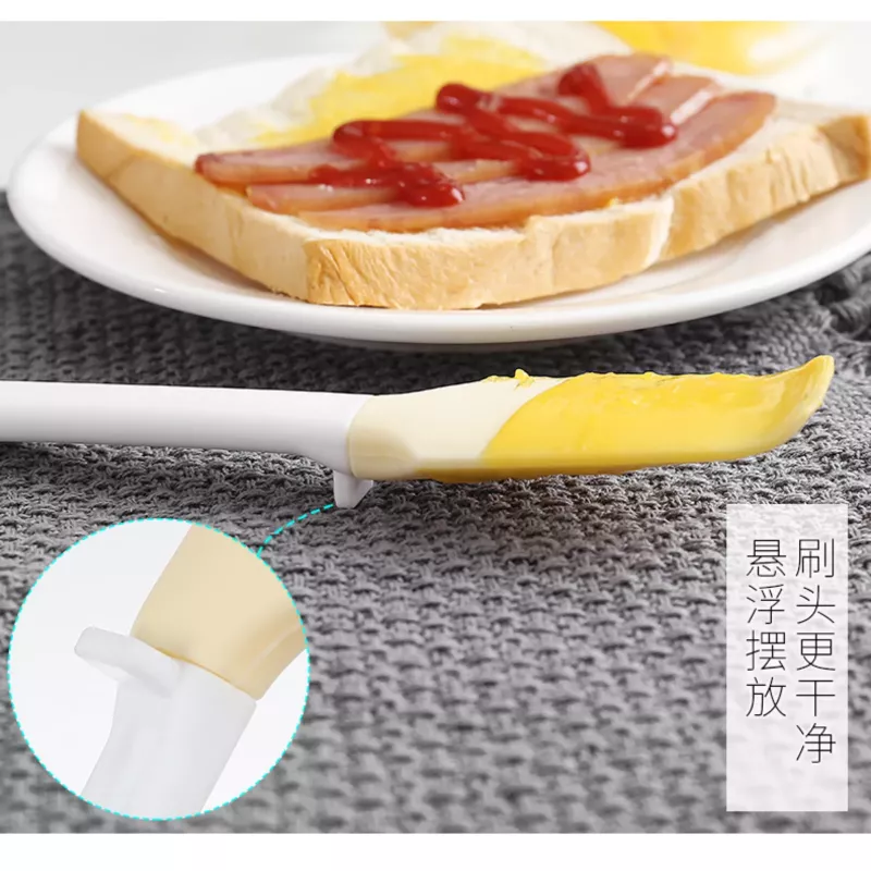 【日貨の原裝】奶油刮刀(長柄)矽膠奶油刮刀 耐熱矽膠刮刀