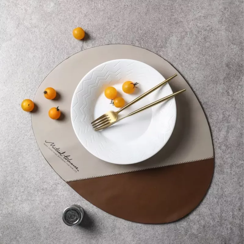 【皮革縫線】皮革餐墊 皮革桌墊 餐墊 隔熱餐墊