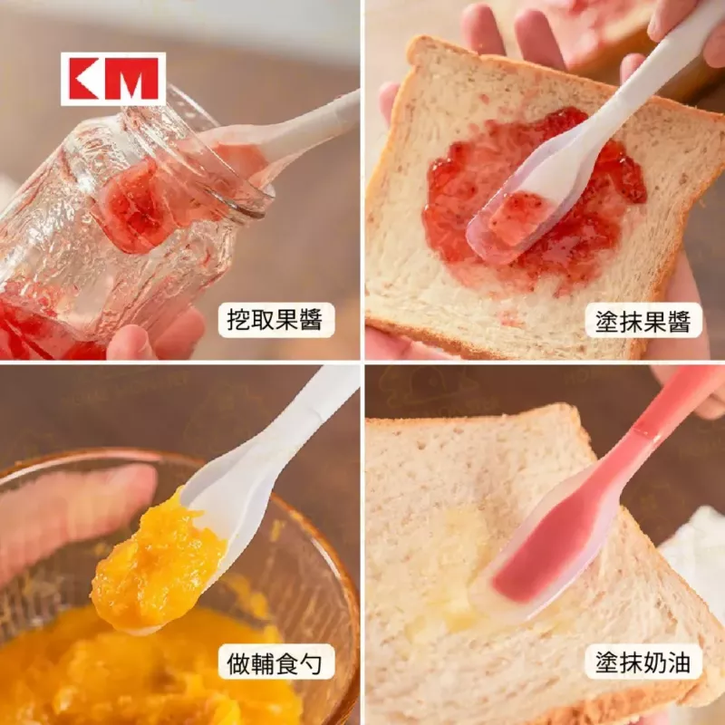 【日本の原裝】挖果醬神器 果醬匙 奶油刮勺 矽膠果醬勺