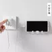 【日本の原裝 】線路收納 插頭固定器 電源線收納神器 免打孔支架插座掛勾 理線器