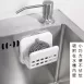 【日本の原裝 】菜瓜布瀝水架 吸盤菜瓜布架 廚房水槽掛架 吸盤菜瓜布架 海綿收納架