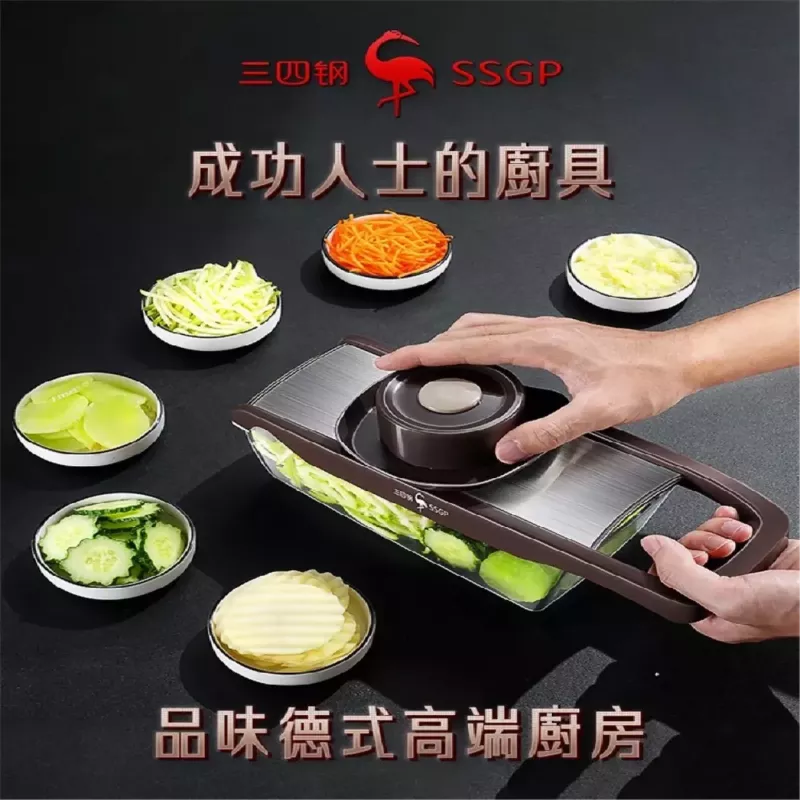 【7°傾斜】SSGP省力切片器 切片神器 果蔬切片器 切菜器 不鏽鋼切片器 切絲器 磨薑器 切檸檬