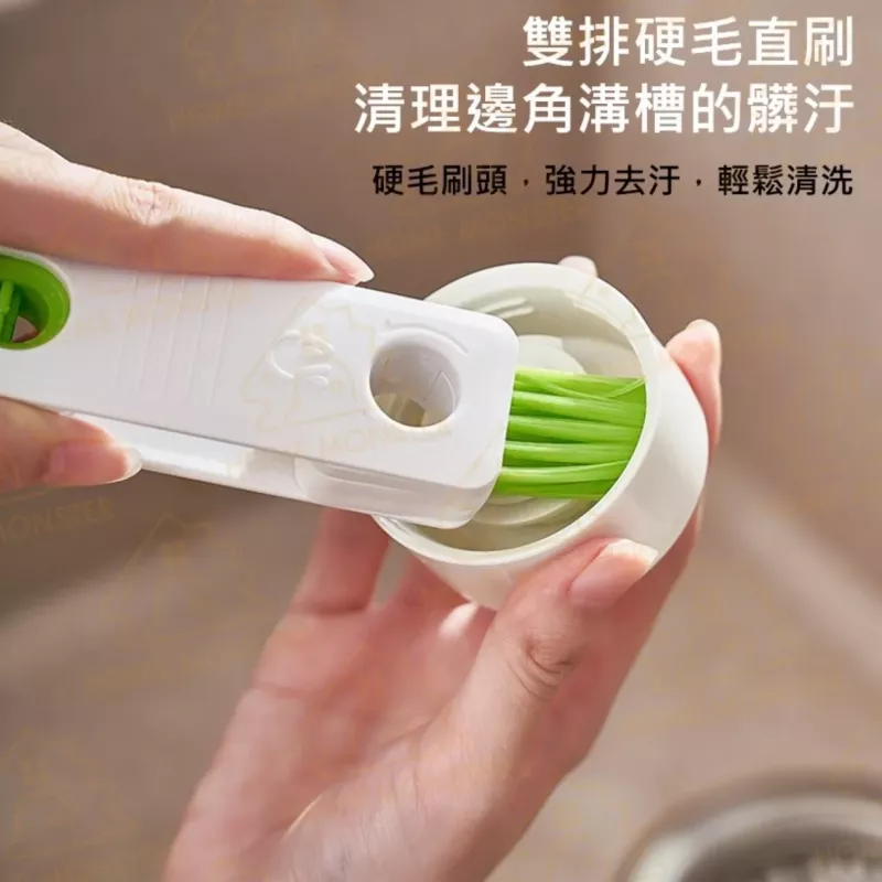 【最強杯刷】四合一杯蓋清潔刷 清潔刷 凹槽刷 縫隙刷 長柄刷 洗水杯刷 