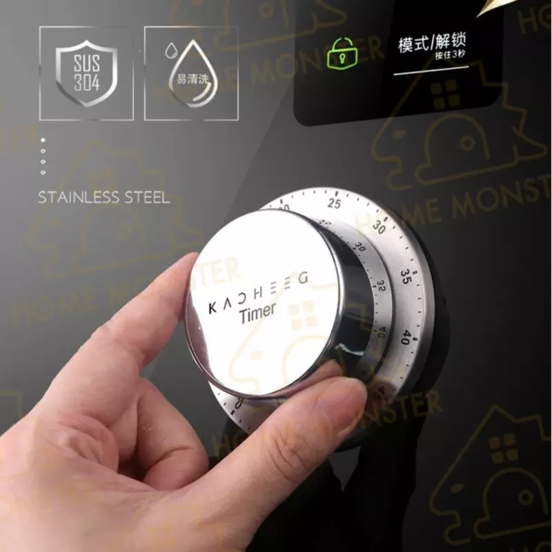 【精美刻度】經典磁吸定時器 計時器 廚房計時器 不鏽鋼鬧鐘 烘焙計時器