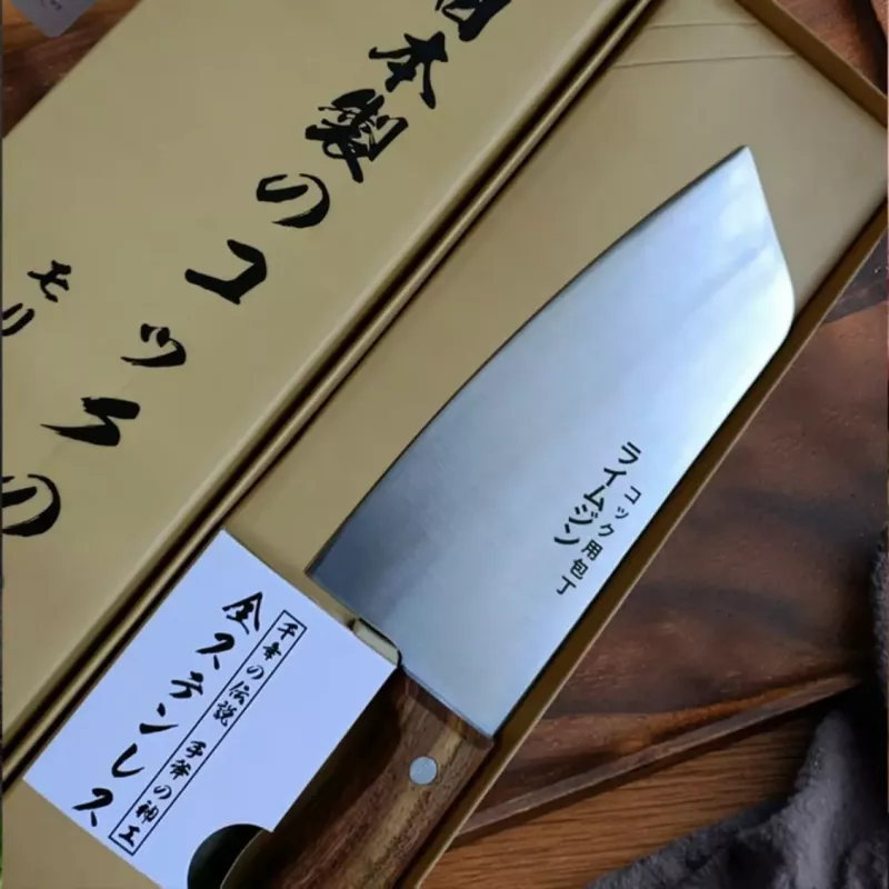 【女士專用】女性廚師刀 日本製の桑刀 切菜刀 菜刀 萬用刀 鍛打刀 大馬士革刀