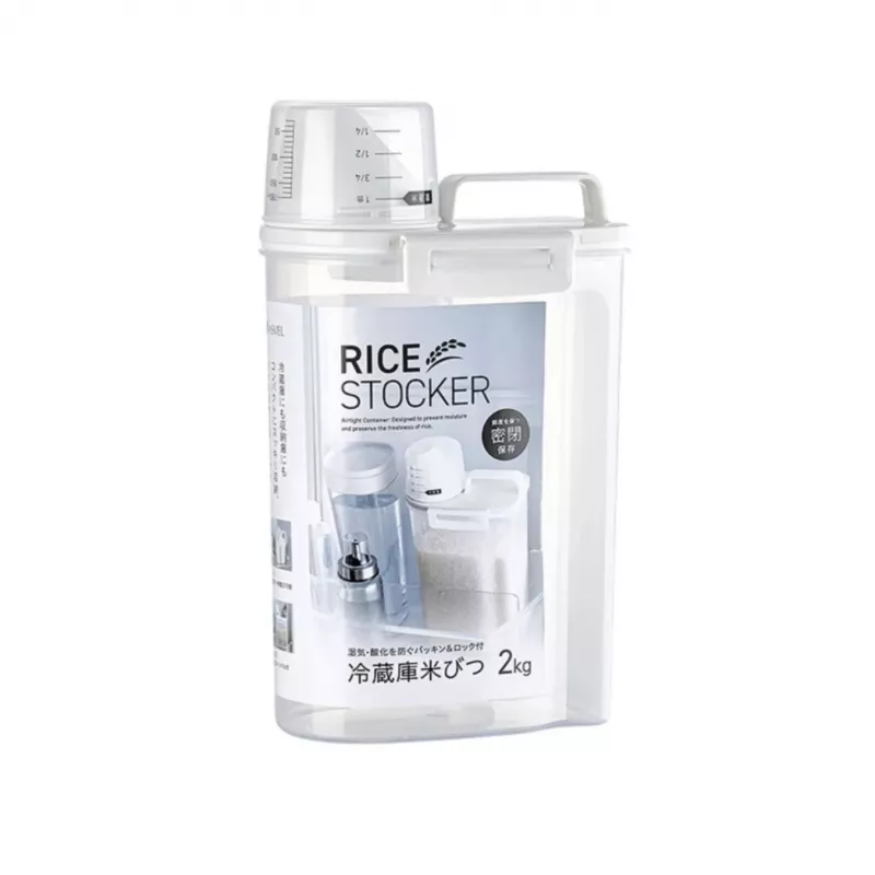 【儲米絕配】ASVEL 2.5L密封米桶 附量杯帶刻度 日本穀物收納桶 五穀雜糧罐