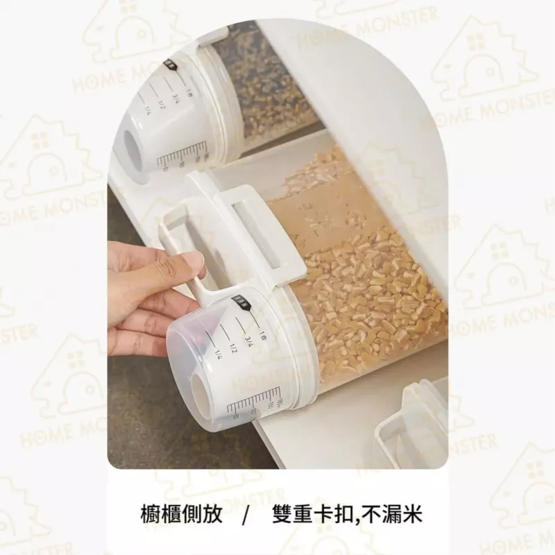【儲米絕配】ASVEL 2.5L密封米桶 附量杯帶刻度 日本穀物收納桶 五穀雜糧罐