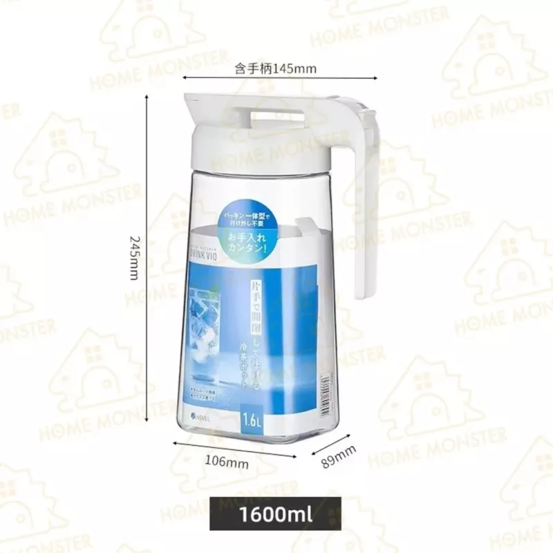 【熱銷40年】ASVEL耐熱冷水壺 1600ml/2100ml/3100ml 冰箱壺 橫放茶壺 果汁飲料壺