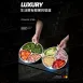 【備菜神器】304不鏽鋼四格分隔盤 四格餐盤 餐廳分格盤 備料盤 飯菜盤