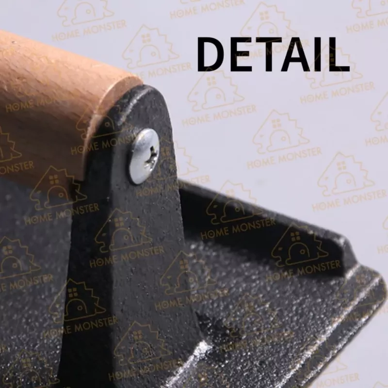 長方形鑄鐵壓肉板 牛排壓肉器 條紋壓漢堡鐵板 鐵板燒壓板 廚房烹飪工具