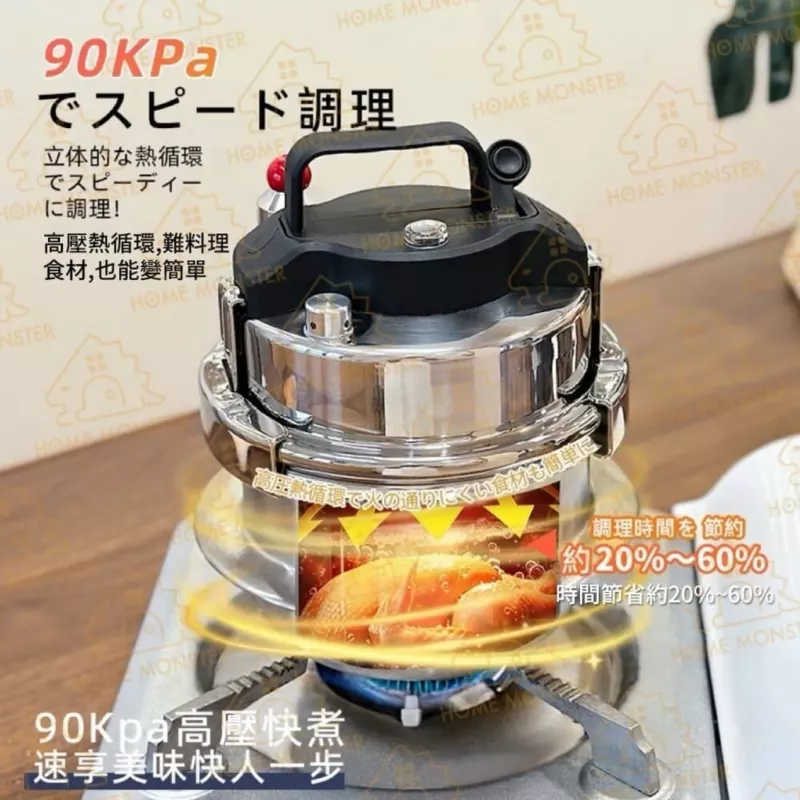 【小家庭適用】日本製 Karari 304不鏽鋼壓力鍋 1.6L小容量高壓鍋