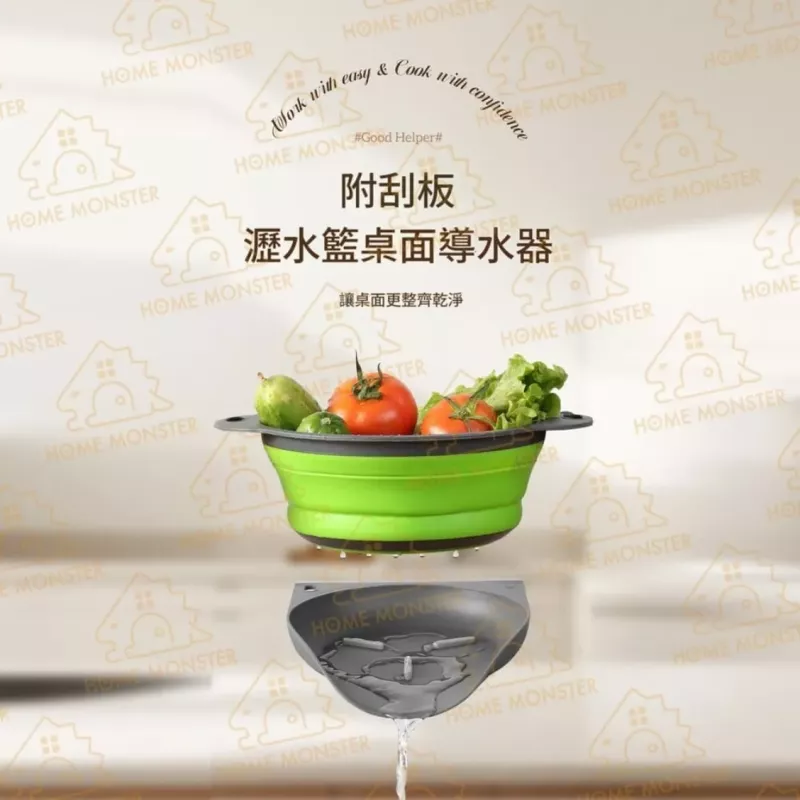 【瀝水神器】多功能瀝水盤 桌面接水盤 導水盤 滴水盤 瀝水籃導水器