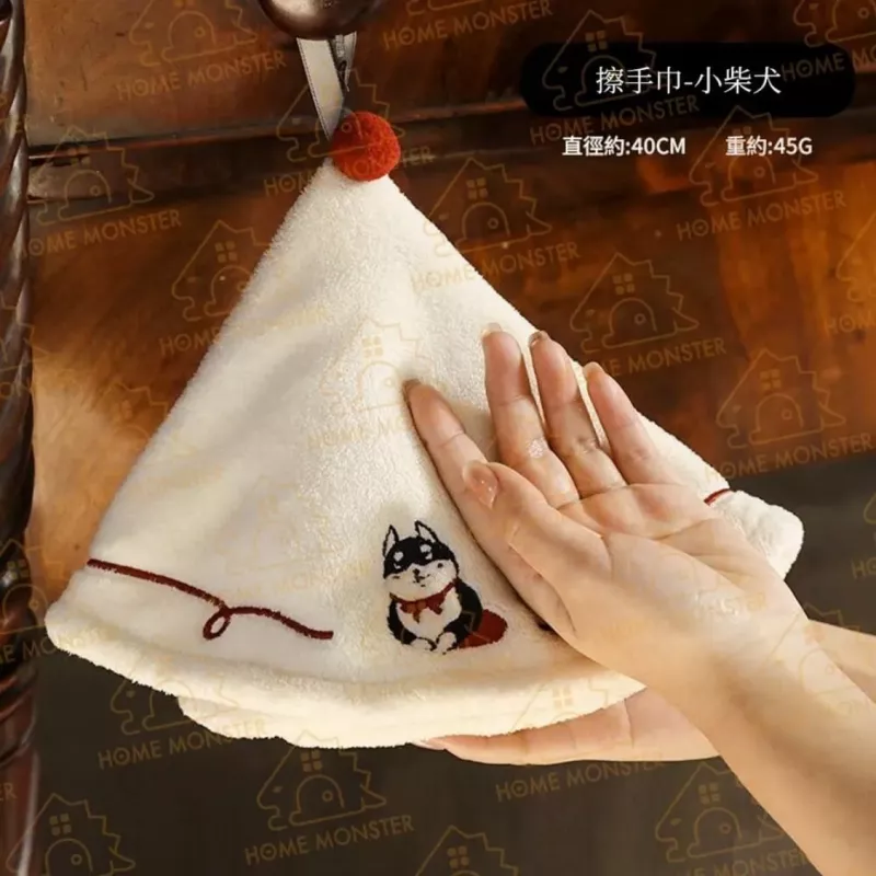 【撸貓手感】雲朵帽擦手巾 立體刺繡吊掛擦手布 可掛式擦手布 擦手帽 