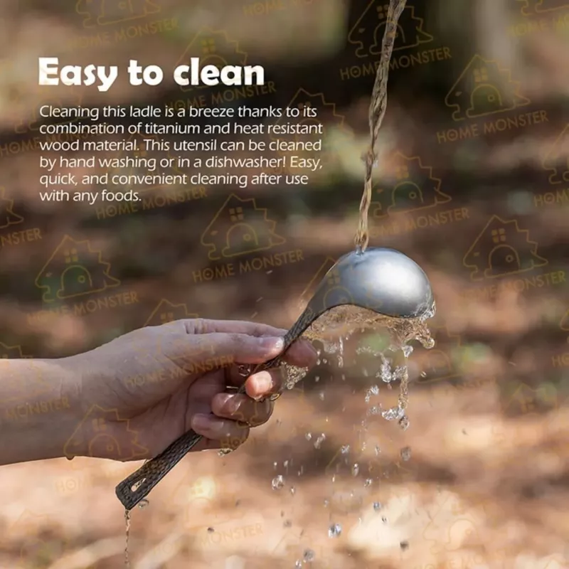 【火鍋最高】純鈦湯勺漏勺套組 純鈦長柄湯勺 露營湯杓 火鍋勺 湯匙