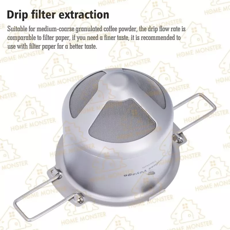 【純鈦濾煮】咖啡控必備戶外濾網 必唯露營咖啡濾網 戶外濾網 手沖 可折疊