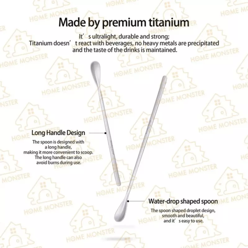 【職人之匙】純鈦長柄咖啡勺 鈦金屬攪拌勺 咖啡匙 調酒匙 攪拌棒 長柄湯匙