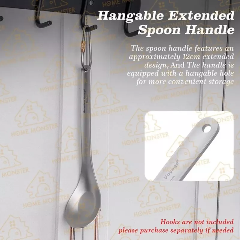 【鈦製輕勺】鈦個人湯匙 純鈦湯匙純鈦勺 鈦金屬餐具 湯匙 鈦湯勺 露營餐具