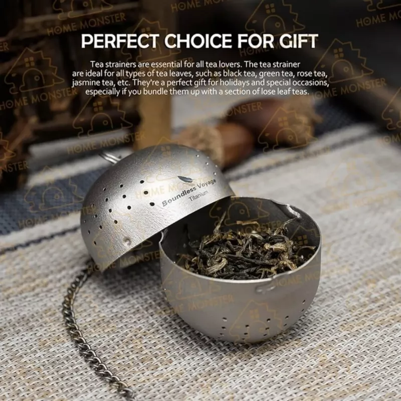 【濾泡神器】純鈦茶濾球 滷料球 濾網 過濾器 調味球 泡茶器 茶湯濾網