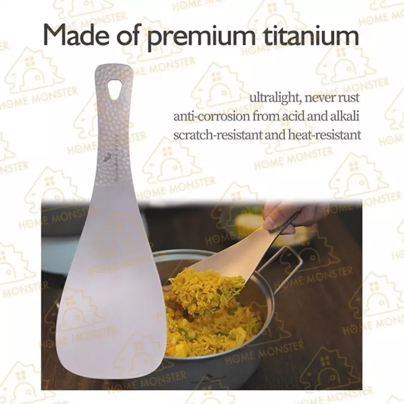 【頂規吃飯】純鈦飯勺 純鈦鏟飯勺 戶外飯勺 打飯湯匙 一體成型飯勺