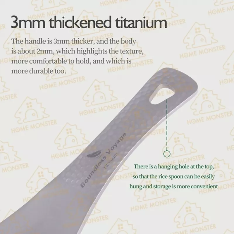 【頂規吃飯】純鈦飯勺 純鈦鏟飯勺 戶外飯勺 打飯湯匙 一體成型飯勺