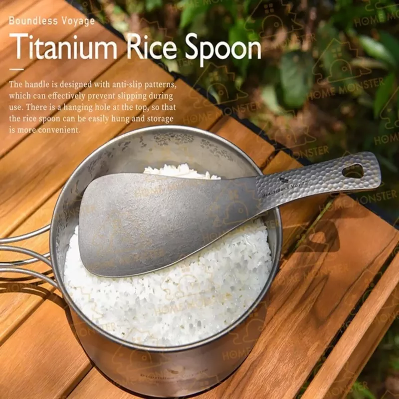 【頂規吃飯】純鈦飯勺 純鈦鏟飯勺 戶外飯勺 打飯湯匙 一體成型飯勺