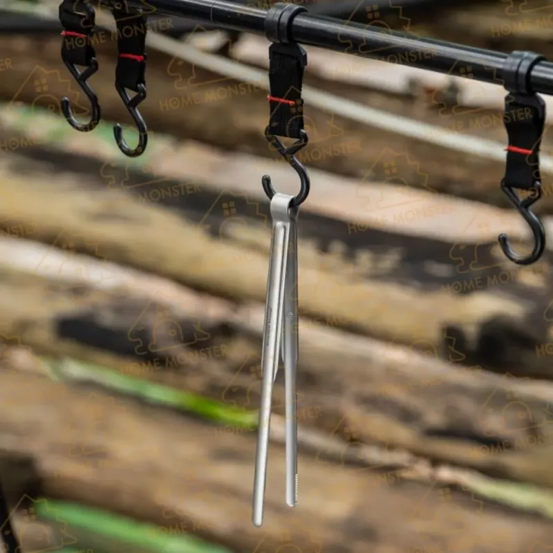 【鈦高級了】純鈦細嘴燒烤夾 擺盤夾 鈦金屬烤肉夾 戶外露營料理夾