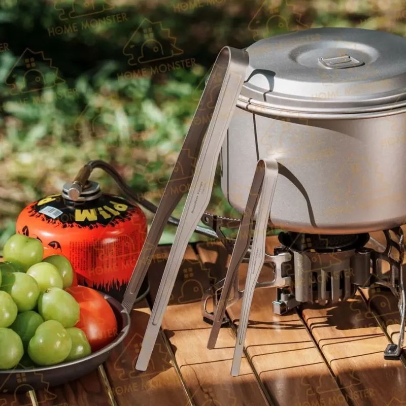 【翹頭懸空】純鈦翹頭燒烤夾 防滑夾 料理夾 食品級燒烤夾 食物夾 露營夾