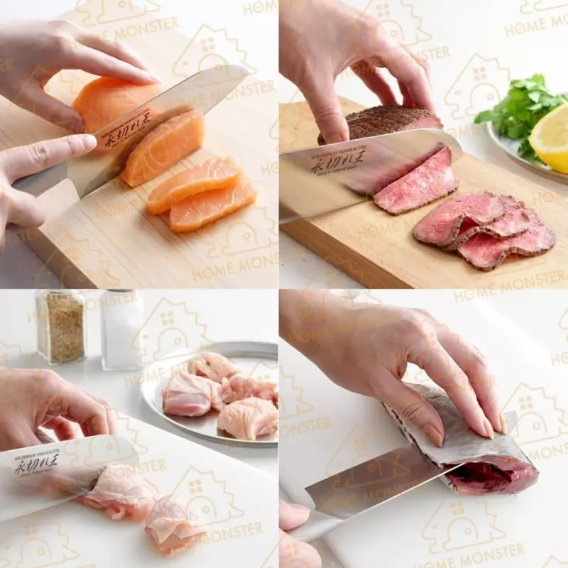 【職人切感】日本Arnest 永切れ王鉬釩鋼三德刀 菜刀 麵包刀 吐司刀