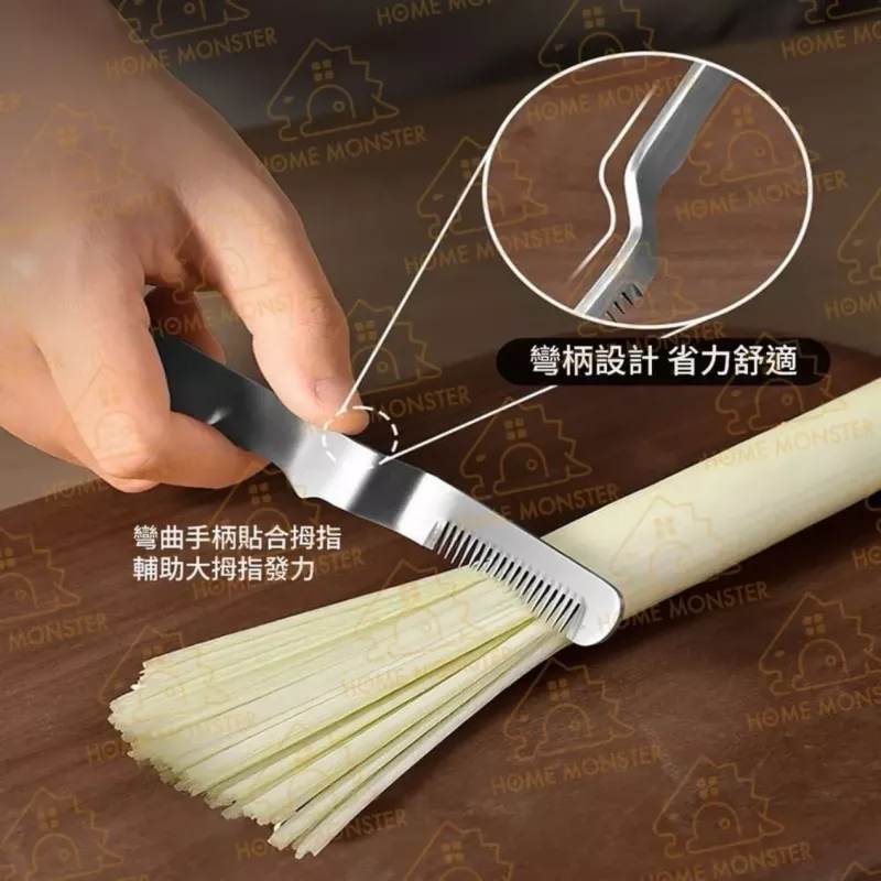 【蔥絲達人】SP SAUCE 304不鏽鋼蔥絲刀 3mm固定齒距刮蔥刀 切絲器