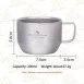 【濃縮絕配】純鈦雙層隔熱杯 100ml 義式咖啡杯 濃縮意式杯子 露營杯