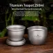 【單人茶旅】純鈦分體泡茶器 單人泡茶器 雙層防燙泡茶杯 純鈦泡茶杯