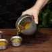 【單人茶旅】純鈦分體泡茶器 單人泡茶器 雙層防燙泡茶杯 純鈦泡茶杯