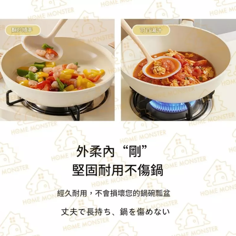 【日本製】YAMAZAWA矽膠磨菇鍋鏟 耐熱矽膠湯勺 不沾鍋鍋鏟 湯杓