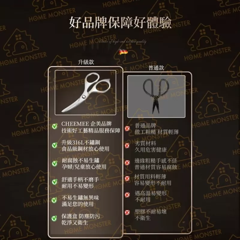 【隨身好剪】316不鏽鋼廚房剪刀 輔食剪刀 寶寶剪刀 長輩食物剪 外出剪刀