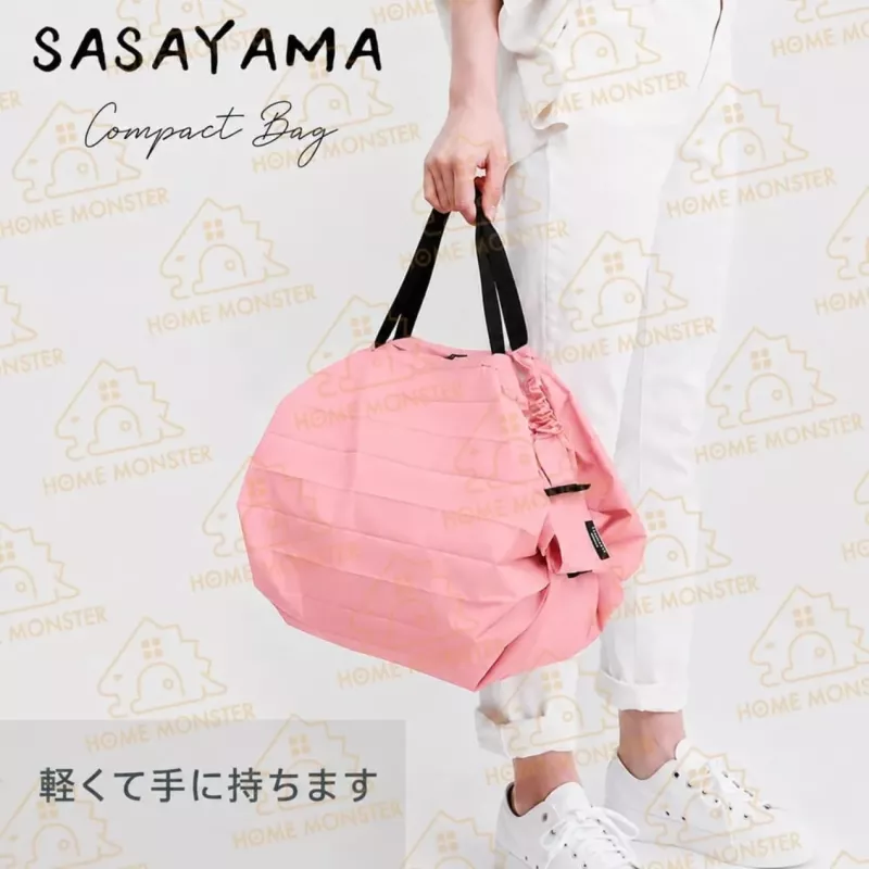 【一秒收摺】日本製SasaYama折疊購物袋 大容量購物袋 環保袋 肩背袋 手提袋
