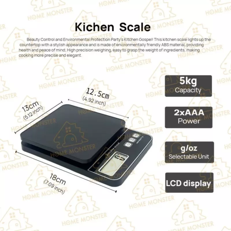 【精準1g】電子廚房秤 10KG大秤量 咖啡秤 烘焙秤 食物秤 電子秤