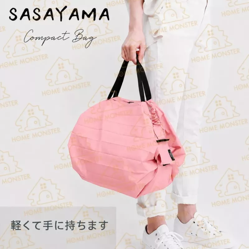 【一秒收摺】日本製SasaYama折疊購物袋 大容量購物袋 環保袋 肩背袋 手提袋