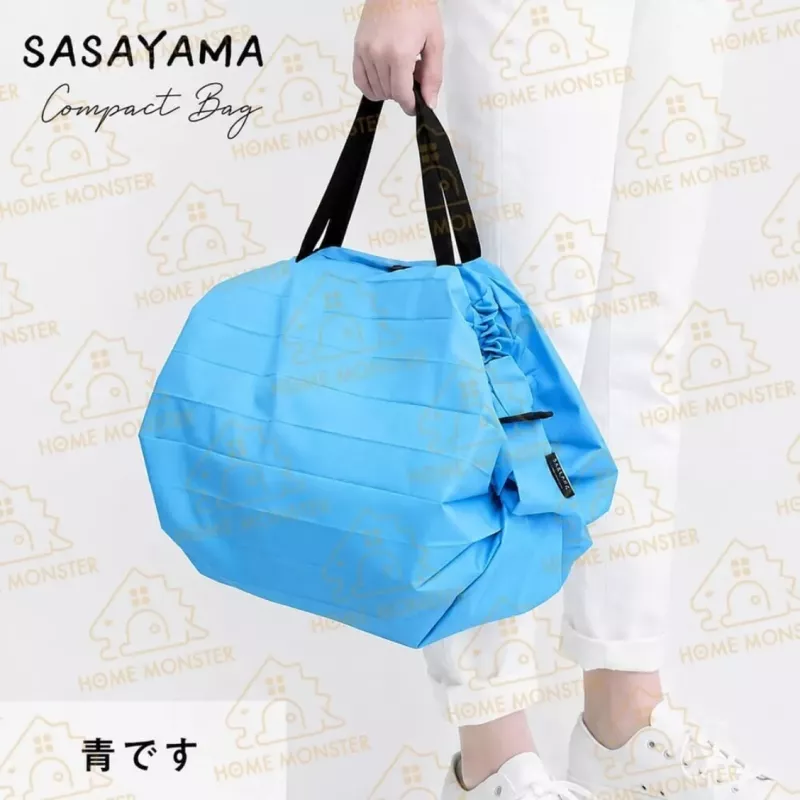 【一秒收摺】日本製SasaYama折疊購物袋 大容量購物袋 環保袋 肩背袋 手提袋