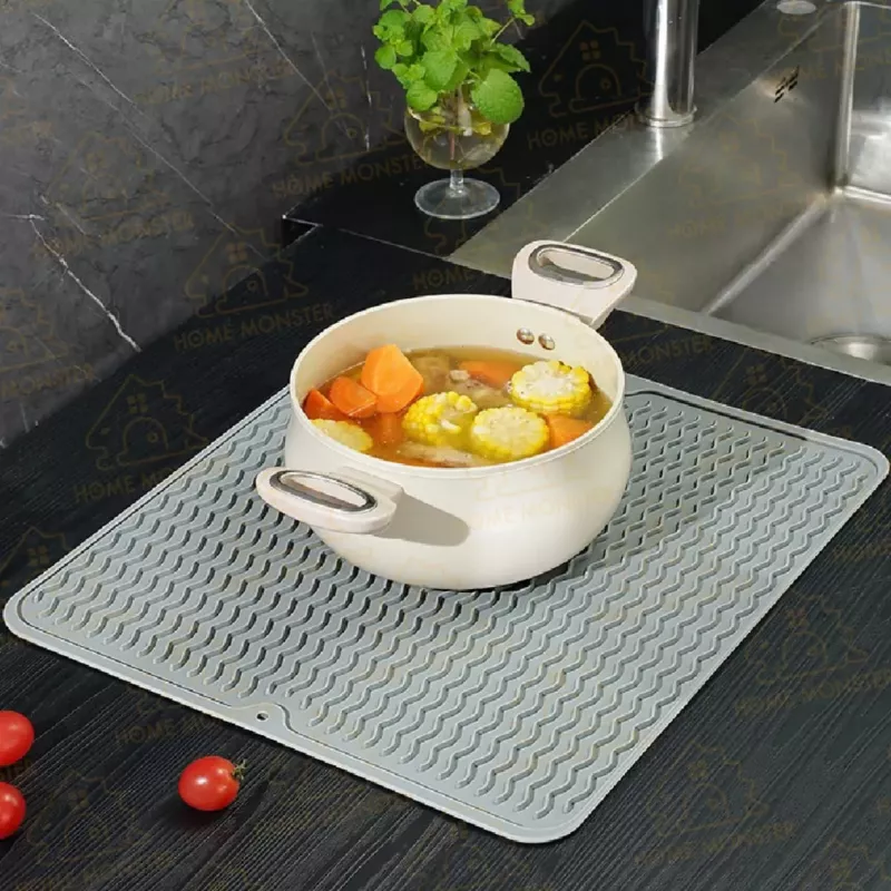 【足厚0.5cm】矽膠瀝水墊 矽膠隔熱墊 鍋墊 防燙墊 防滑桌墊 餐具墊